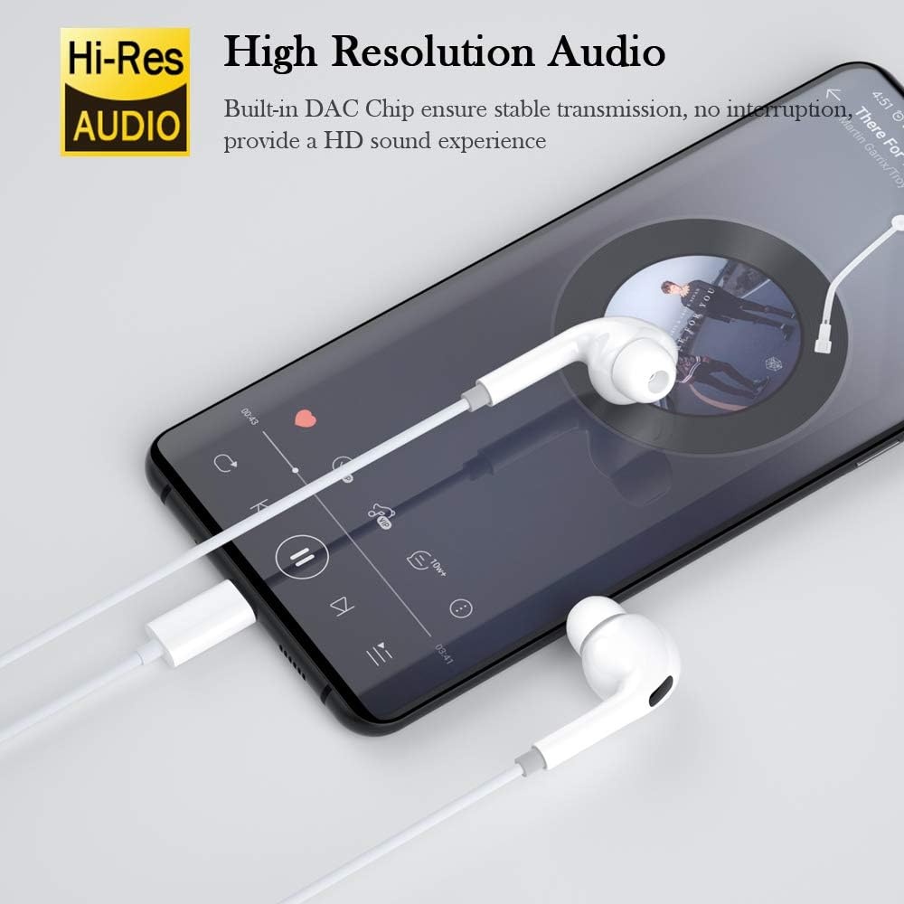 iMangoo USB C Headphones Type C Earphones for iPhone 16 15,in Ear Wired Earbuds Headphones HiFi Stereo with Mic and Volume Control for Galaxy A55 A35 Z Flip6 S24 Ultra S23 S22+ Pixel 8a 9 Pro Oneplus - Image 3