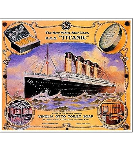 Amazon.com: Imán 1912 Titanic R.M.S blanco Star Ocean Liner Art
