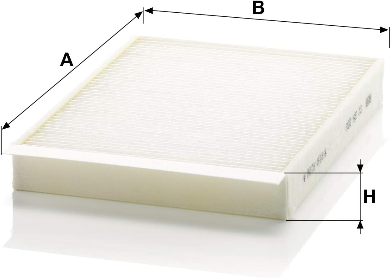 MANN-FILTER CU 25 002 Cabin Air Filter - for Cars + Transporters, White, 24.6 x 18.9 x 3.2 cm - Image 3