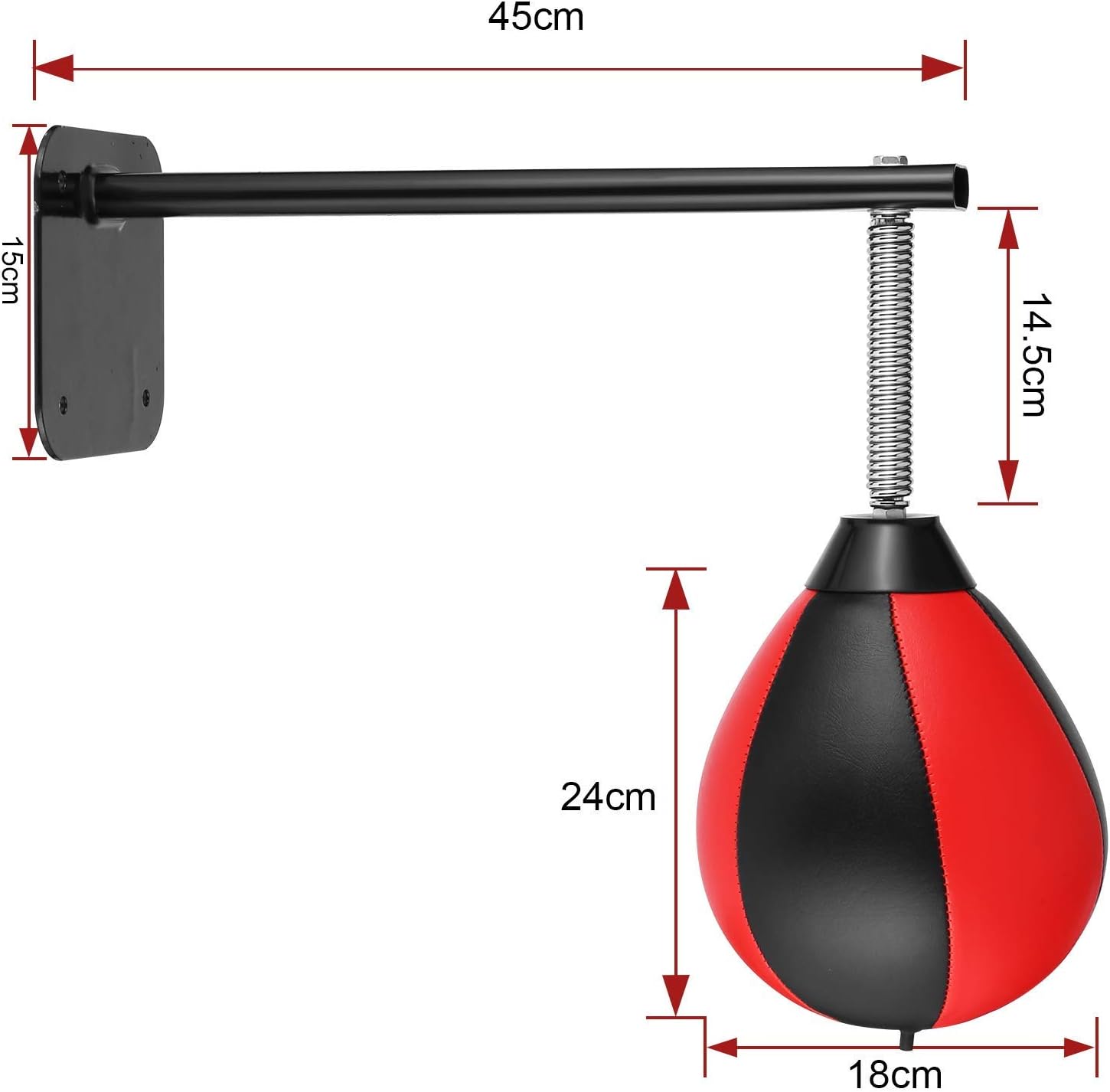 Punching Ball for Toddlers, Adults, Kids, Speed Bag Boxing for Home, Office Punching Ball for Boxing, Relief Stress Boxing Reflex Ball Great for Training Punching Ball Set (Black) : Sports & Outdoors