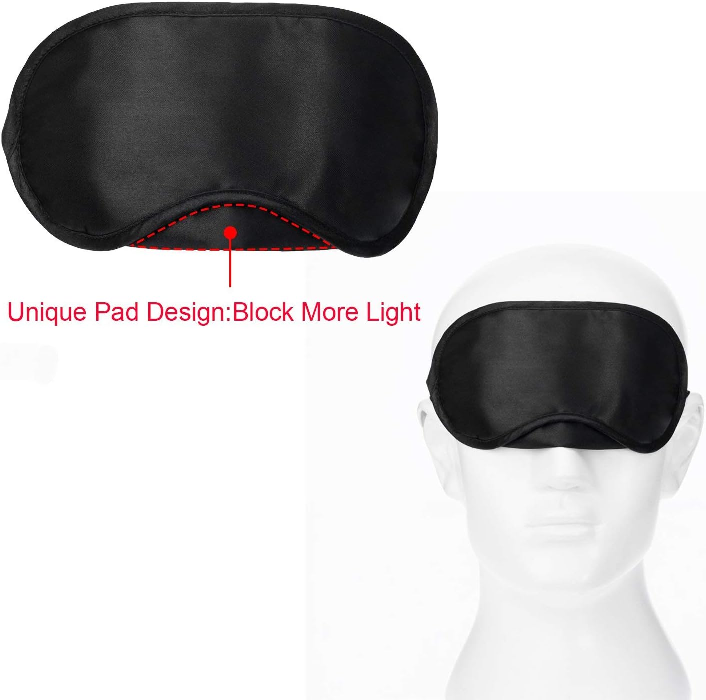 RiptGear Sleep Mask for Women and Men - Soft Ultralight No Pressure Eye Mask for Sleep & Travel - Comfortable Sleeping Mask: Health & Personal Care