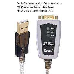 DTECH USB to RS422 RS485 Serial Port Adapter Cable