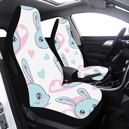 Amazon.com: Girl Car Seat Cover Seamless Kawaii Rabbits Child Car Seat