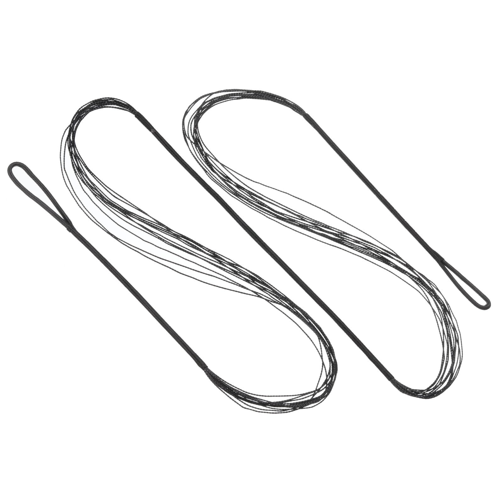 PATIKIL Bow String Replacement,12 Strands Recurve Bowstring for AMO 55" Traditional Recurve Bow, Black