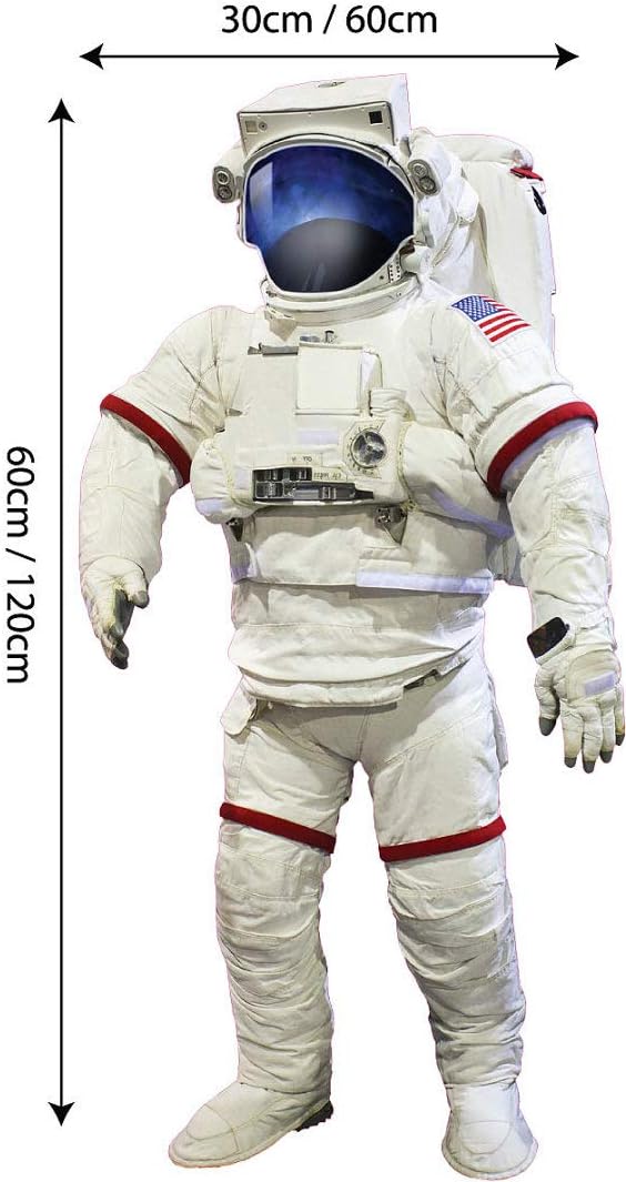 60 Second Makeover Limited Full Colour Astronaut NASA Space Wall Sticker Bedroom Decal Kids Playroom Decoration - Image 3