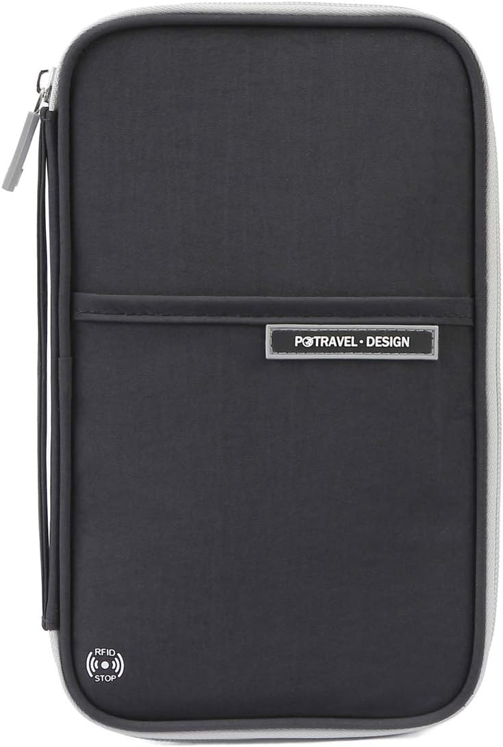  | VanFn Passport Wallets, Travel Wallet, RFID Family Passport Holder, Trip Document Organizer (Black) | Passport Wallets
