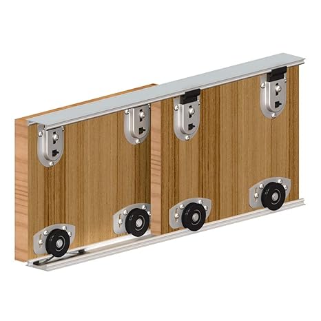 Ares 2 2400mm Internal Wardrobe Track Sliding Roller Door Gear 3