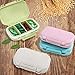 4 PC Pill Cases 4 Removable Compartments Pill Box Organizer Medicine Travel Pill Case for Pocket or Purse Daily Pill Box (4PCS Pill Cases 4 Removable Compartments)