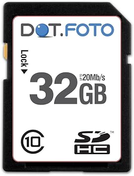 Dot Foto 32 Go Carte Memoire Sdhc Classe 10 Amazon Fr Photo