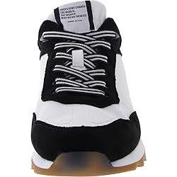 Anne Klein Women's Runner Sneaker, Black/White, 5.5 M