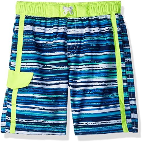 iXtreme Boys' Stripe with Texture Swim Trunk