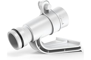 SUMMERBUDDY Swimming Pool Pipe Holder, Hose Support Brackets with Clamp Water Hose Swimming Pool Pipe Mount for Above Ground Pools Suitable for 1.25 Inch Hose (1 Pack)