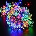 Yoland Solar String Light 7M/23 Ft 50 LEDS Waterproof Starry Peach Flower Fairy Lights for Home, Garden, Patio, Outdoor Ornament, Multi Color