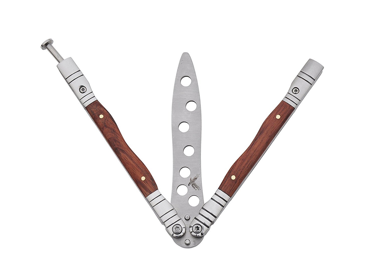 Herramienta cuchillo mariposa cuchillo de entrenamiento Balisong Práctica Trainer (Dull Knife) (madera)