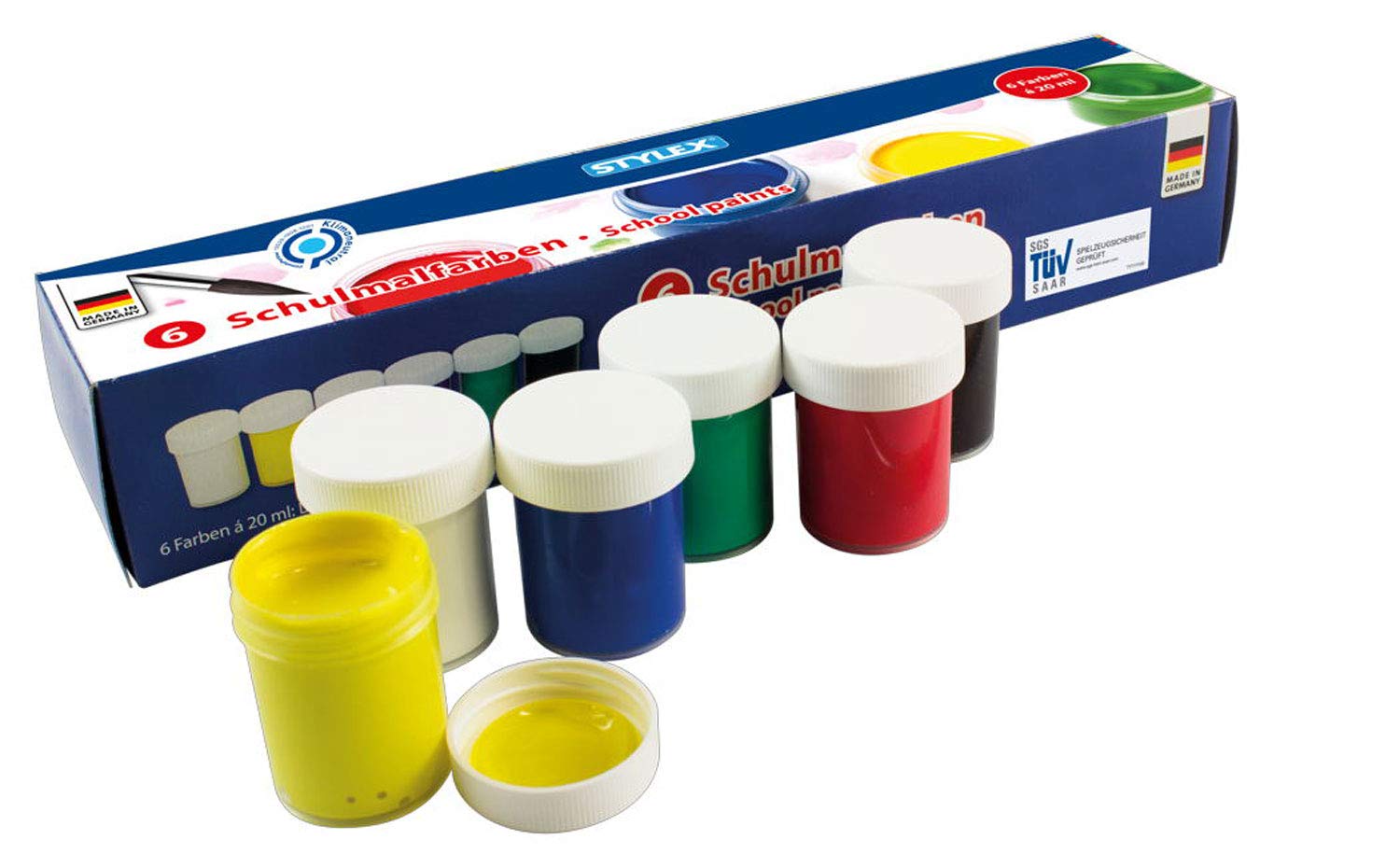 Stylex 20 ml School Paint Jars (6-Piece)