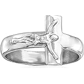 Ross-Simons Italian Sterling Silver Crucifix Ring