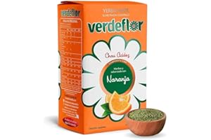 Verdeflor Yerba Mate Tea Orange Infused 500g 1.1LBS| Unsmoked Loose Leaf Clean Natural Energy Drink | Jitter Free | Enjoy With Yerba Mate Gourd and Bombilla | Made In Argentina