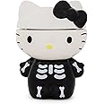 Sanrio Hello Kitty Skeleton Small Ceramic Snack Jar Container With Lid | Storage For Kick-Knacks | 6 Inches Tall