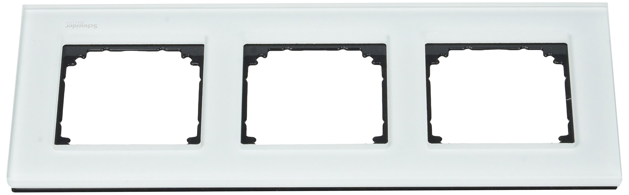 Schneider Electric mtn404319 Frame Elegance 3 Elements, White Crystal