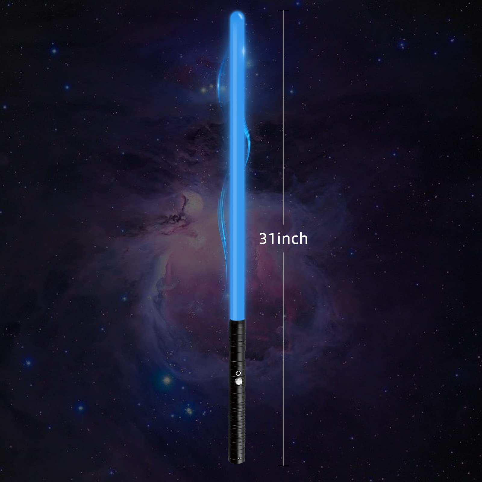 Amaxshiirchy Lightsaber RGB15 Colors Metal Hilt 3 Sound Modes Rechargeable Force FX Heavy Dueling Light Saber Swords Set Cosplay Children Adults