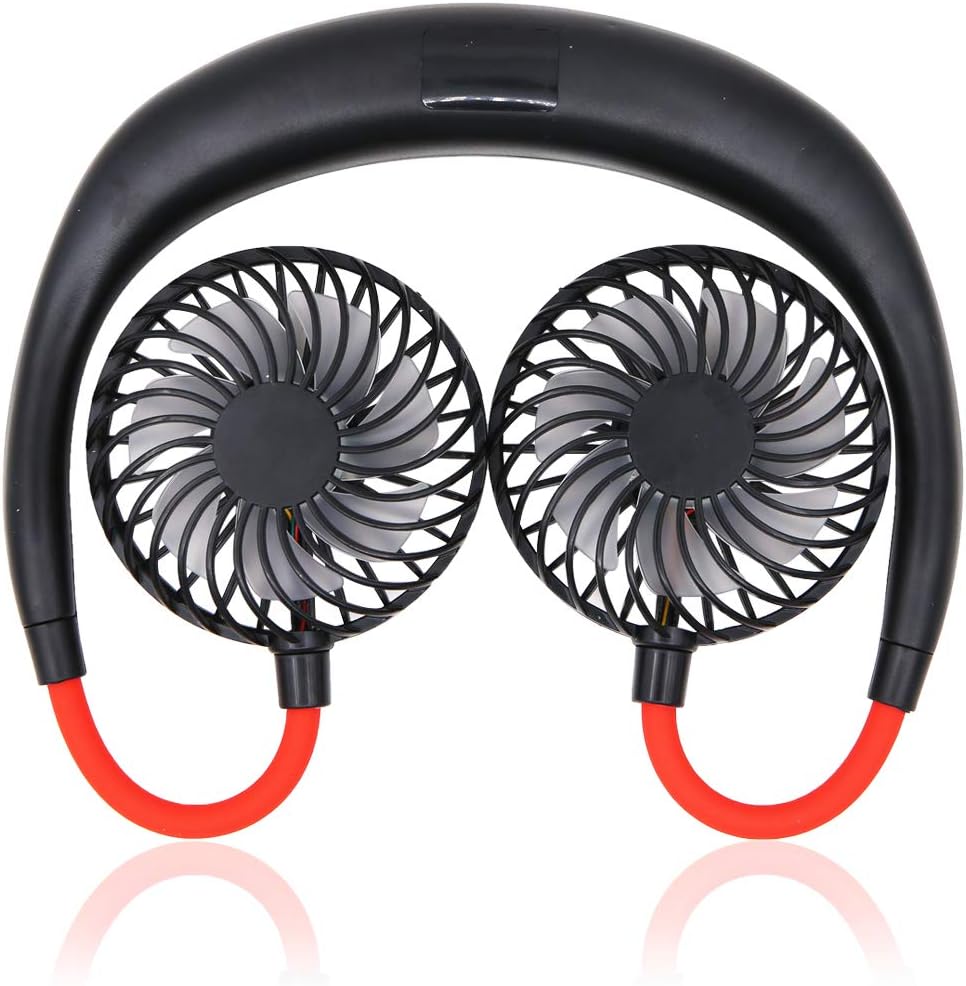 Hand Free Portable Fan,USB Rechargeable Headphone Design