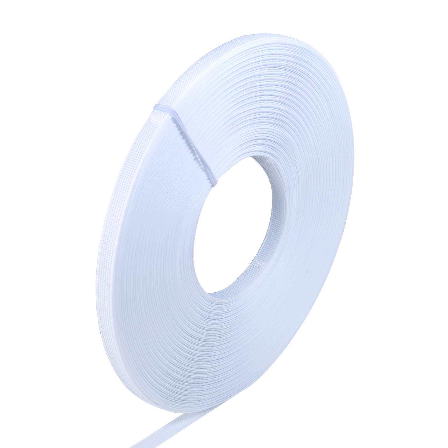 UNVOJL 5 Yards White Polyester Boning for Corset Sewing Wedding Dress Nursing Party Gowns (White, 12mm)