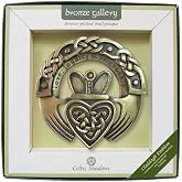 Royal Tara Bronze Plated Wall Plaque With Claddagh Design