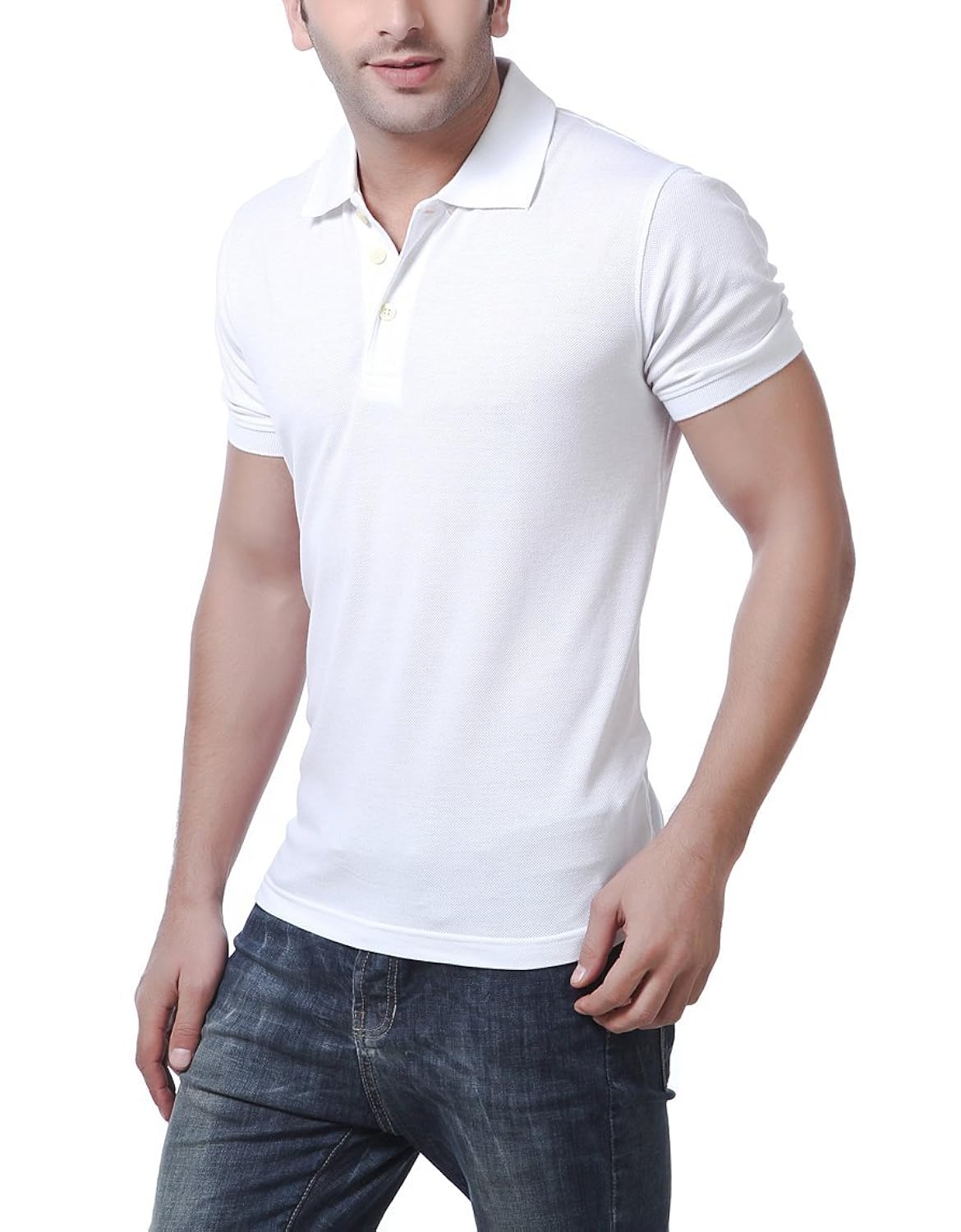american crew men's polyester honeycomb polo t-shirt