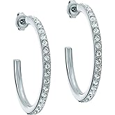 Ted Baker London Clanci Medium Crystal Hoop Earrings for Women