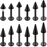 Ovxznts Snake Bite Jewelry Surgical Steel Lip Rings Labret Jewelry Monroe Lip Barbell Ring Snakebite Lip Jewlery for Women Men Post Length 6mm/8mm/10mm