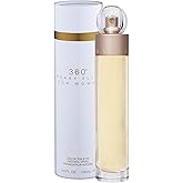 Perry Ellis 360° Eau De Toilette Spray for Women - Perfume for Women, Light & Bright Floral Fragrance, EDT, Designer Scent for Her, Long Lasting - 3.4 fl oz (100 mL)