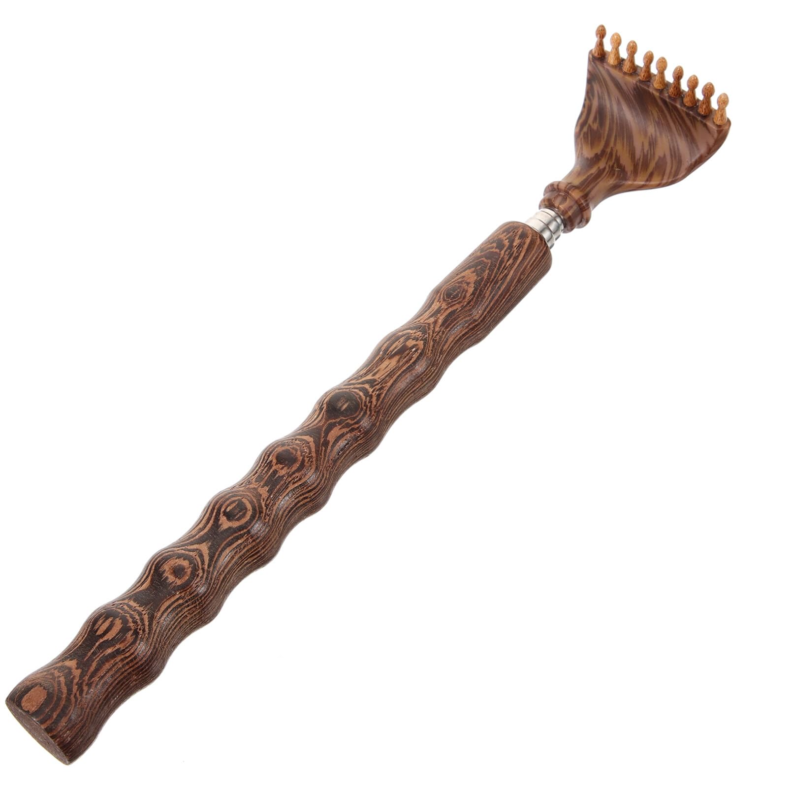 Photo 1 of JECOMPRIS Wooden Back Scratcher Manual Itching Scratcher Retractable Back Itching Tools Body Scratching Long Handle Itching Scratcher for Elderly Men