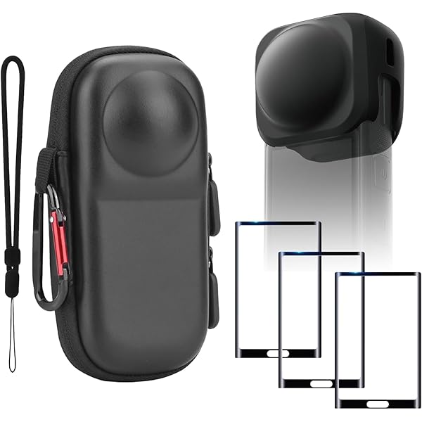 Amazon.com : BRDRC Insta 360 X5 Case Bag + Silicone Lens Cap