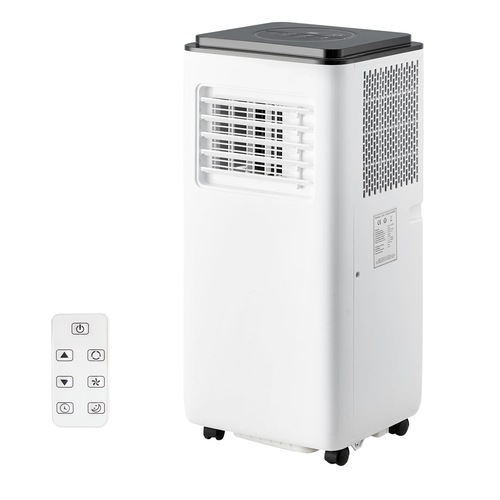 Photo 1 of 10,000 BTU Portable Air Conditioner Cools Up to 450 Sq.Ft, Auto-Evaporation Low Noise Portable AC Unit with Remote Control Fits for Large Room, Office, Garage, White