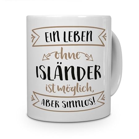 Printplanet® Tasse Mit Namen Sabrina – Personalisierte Kaffeetasse, Motiv 'Sinnlos', 325 Ml, Spülmaschinenfest, Weiß