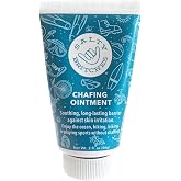 Salty Britches Waterproof Anti Chafing Ointment, Rose Scented - 1pk | Sweat-proof barrier stops heat, sweat, and water-sport chafing on contact. Rose scented for runners and everyday wear.