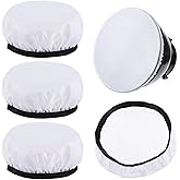 7"/18cm Light Diffuser, 4 PCS Diffuser Lamp Sock Soft Cover Soft White Diffusers Standard Cloth Diffusers Light Sock Softens the Light-Output, Lampshade Reflector Great for Studio Strobe Reflectors