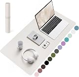 YSAGi Non-Slip Desk Pad 80x40 cm Gray Waterproof PVC Leather Desk Protector