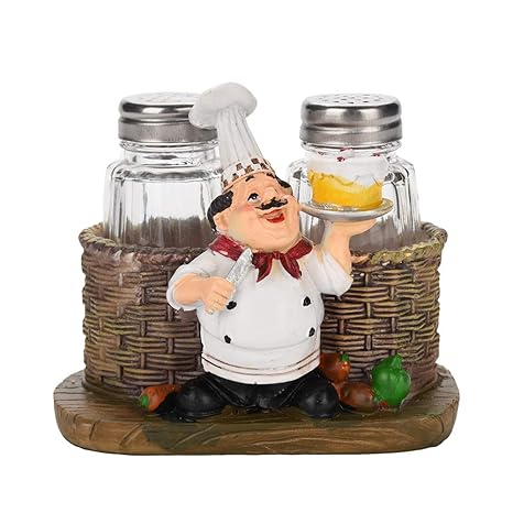 Jadeshay Chef Decor Resin Fat Chef Kitchen Figurines Decor For