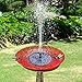 Tranmix Solar Fountain Pump for Bird Bath, 2018 Upgraded Floating Fountains Solar Panel Kit Water Pump for Ponds, Garden, Outdoor Décor