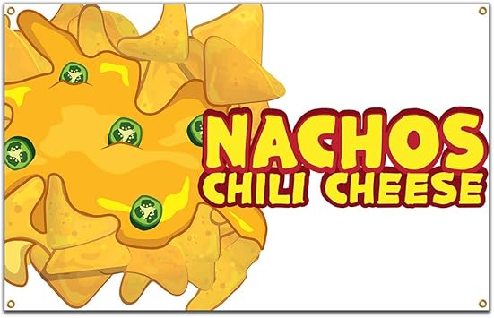 Amazon Com Nachos Chili Cheese 60 Banner Concession Stand Food