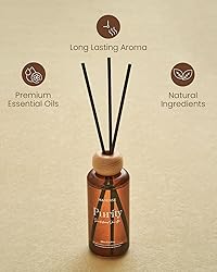 M&SENSE Sandalwood Vanilla Reed Diffuser Set: 6.3