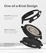 Ringke Galaxy Watch 5 Pro 45mm Slim Hard PC Case 2 Pack Clear Matte Black view 5