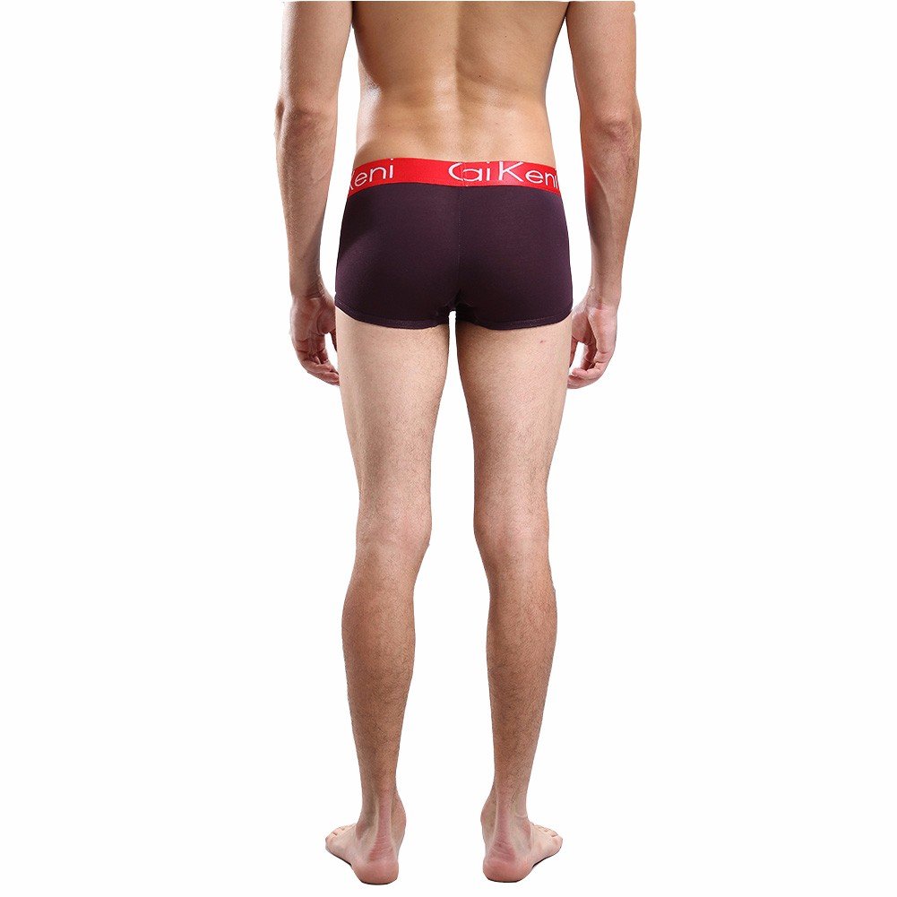 CAIKENI Men Underwear Comfort Soft Boxer Short brown XXL