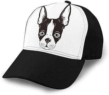Boston Terrier Dog 's Face Gorra de béisbol Ajustable Unisex Gorras