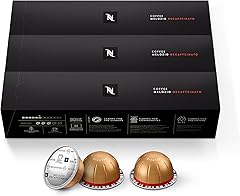 Nespresso Capsules Vertuo, Melozio Decaffeinato, Medium Roast Espresso, 30-Count Coffee Pods, Brews 7.8 oz.