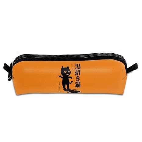 Amazon Co Jp 黒招き猫 ペンケース 文具バッグ ペンポーチ 学生