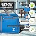 Bago Large Foldable Duffel Bags for Traveling Women & Men - 80L Packable Duffle Bag for Travel with Shoe Compartment - Water Repellant, Heavy Duty, Lightweight Folding & Collapsible (Blue)