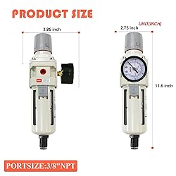 RIH Pneumatics 1/2"NPT Auto Drain Air Filter