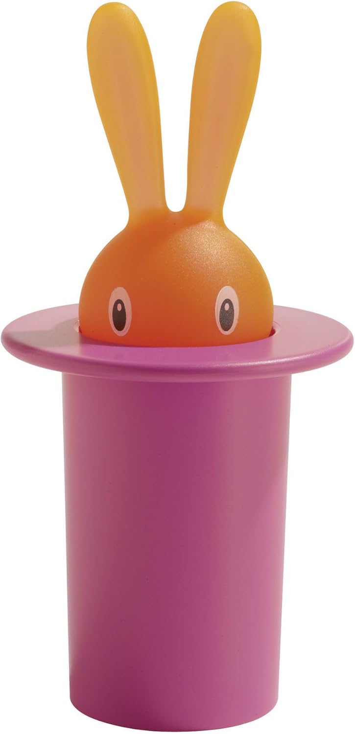 Alessi"Magic Bunny" Toothpick Holder, Pink Kitchen & Dining